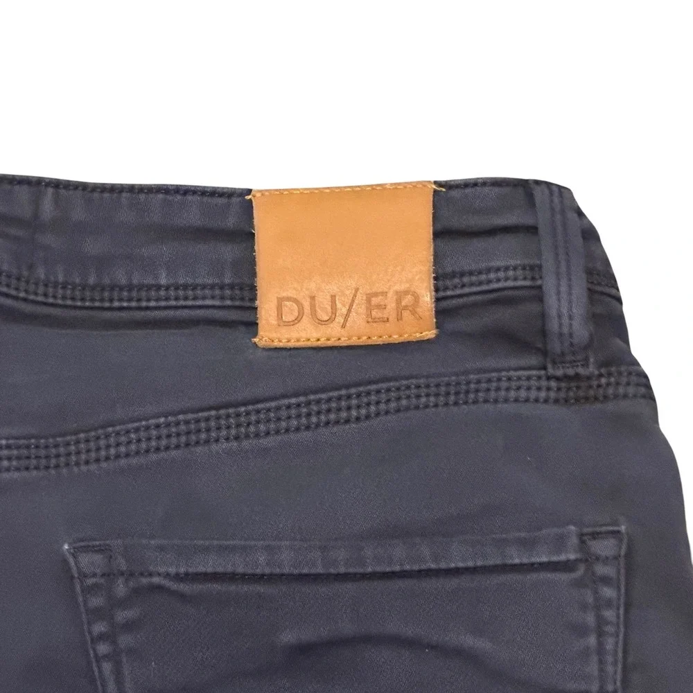 DU/ER No Sweat Pant Straight Fit Charcoal Gray Performance Trousers 32x32